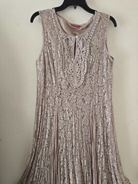 Together Beige Lace Dress - Size M